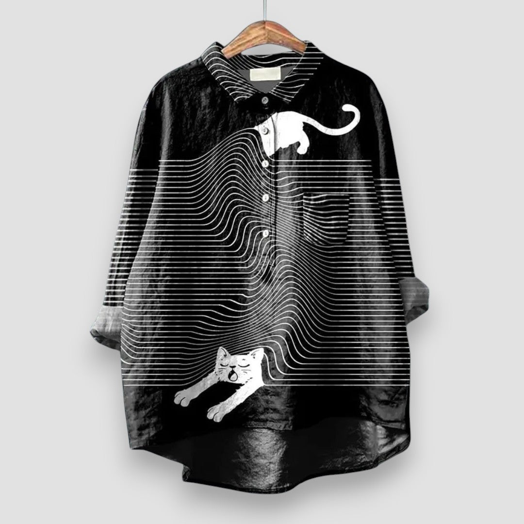 Isabella™ | blouse with dog motif