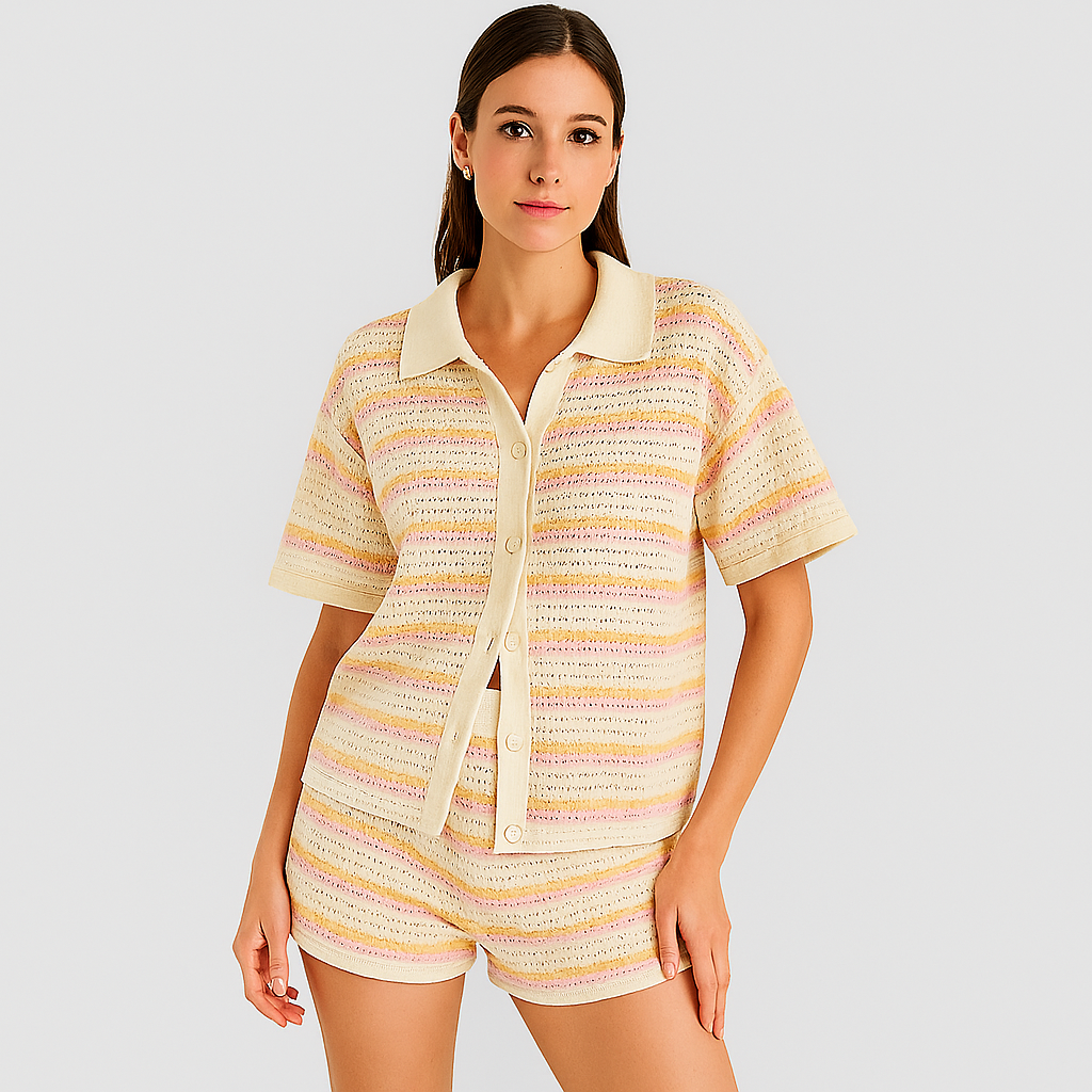 Goldie – Open-Knit Co-Ord Set