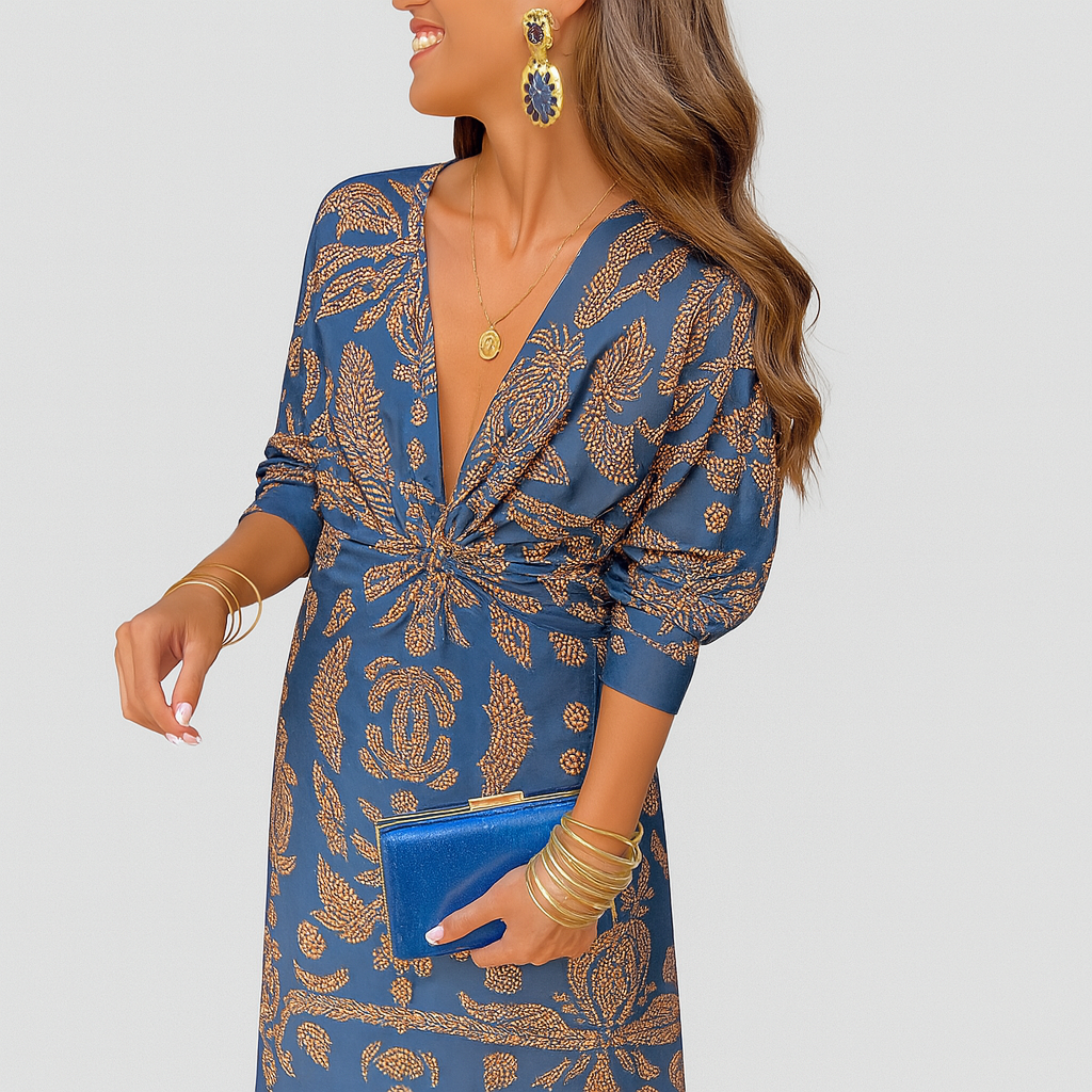 Isabella™ Elegant Knot-Front Dress