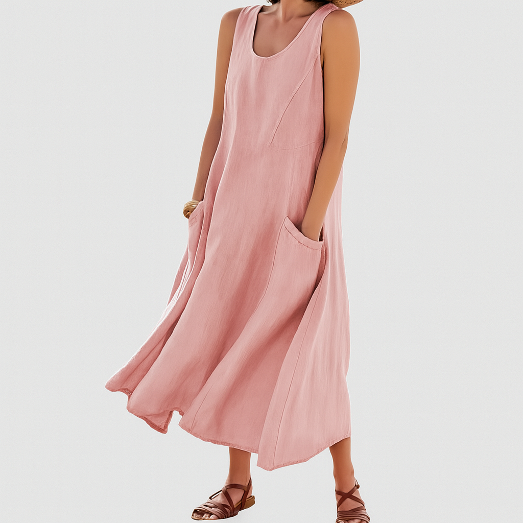 Isabella™ Sleeveless Flowy Midi Dress