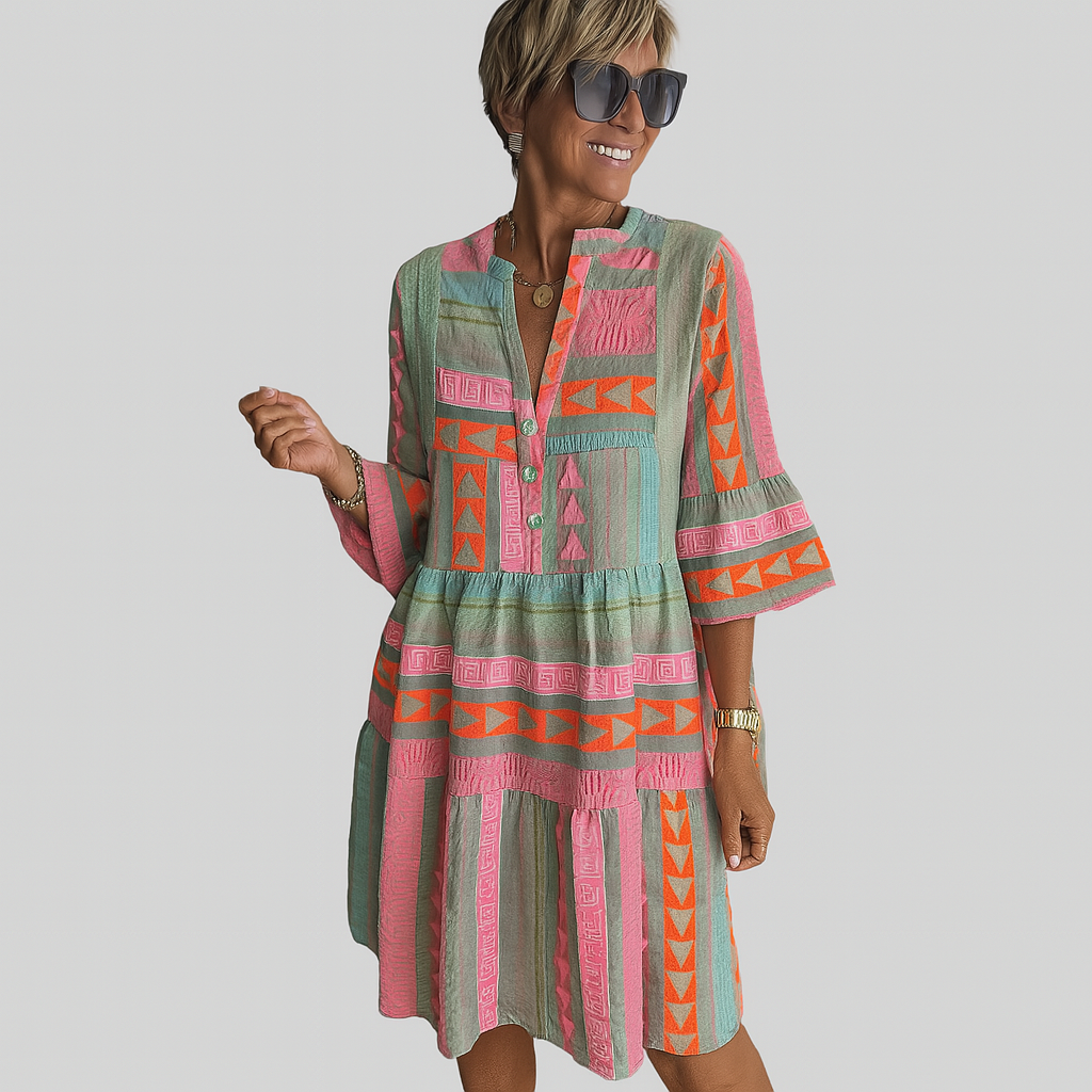 Isabella⢠Bohemian Tiered Tunic Dress