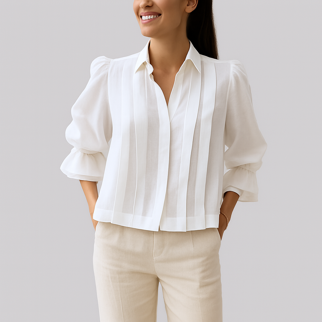 Nora™ | Elegant pleated shirt